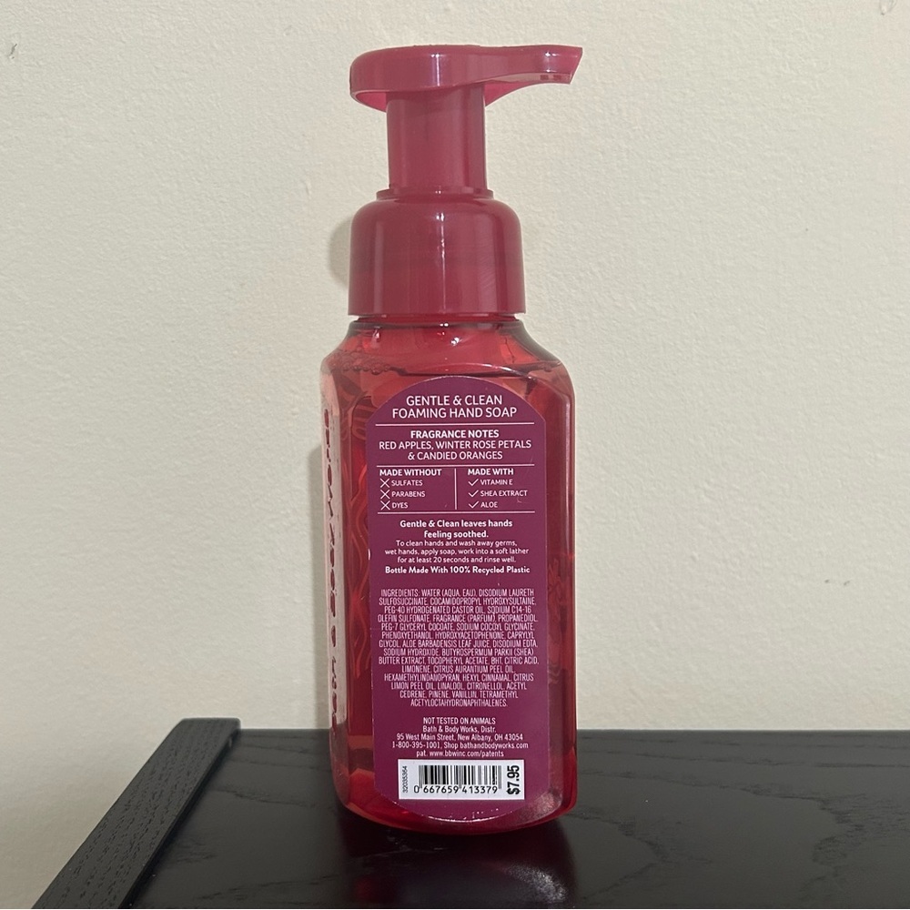 Bath & Body Works Winter Candy Apple Gentle & Clean Foaming Hand Soap - Picture 3 of 3